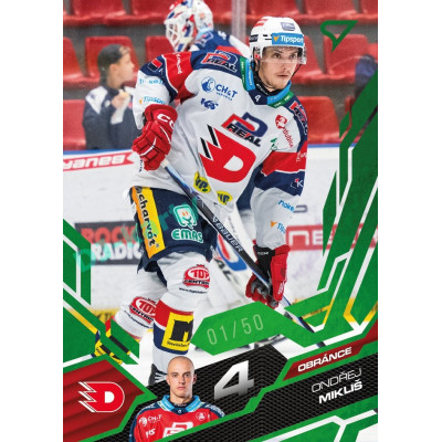 2025/26 Sportzoo ELH 1. serie #025 Ondřej Mikliš Emerald Green xx/50
