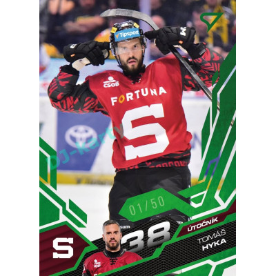 2025/26 Sportzoo ELH 1. serie #050 Tomáš Hyka Emerald Green xx/50