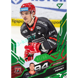 2025/26 Sportzoo ELH 1. serie #069 Jordann Perret Emerald Green xx/50