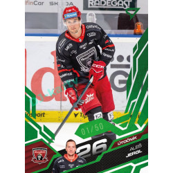 2025/26 Sportzoo ELH 1. serie #063 Aleš Jergl Emerald Green xx/50