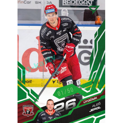 2025/26 Sportzoo ELH 1. serie #063 Aleš Jergl Emerald Green xx/50