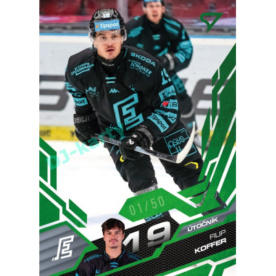 2025/26 Sportzoo ELH 1. serie #086 Filip Koffer Emerald Green xx/50