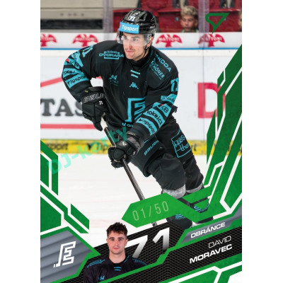 2025/26 Sportzoo ELH 1. serie #079 David Moravec Emerald Green xx/50
