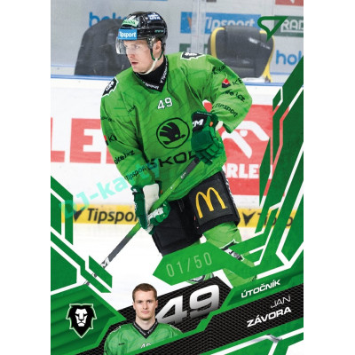 2025/26 Sportzoo ELH 1. serie #126 Jan Závora Emerald Green xx/50