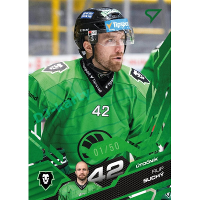 2025/26 Sportzoo ELH 1. serie #125 Filip Suchý Emerald Green xx/50