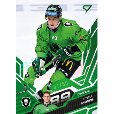 2025/26 Sportzoo ELH 1. serie #122 Steve Moses Emerald Green xx/50
