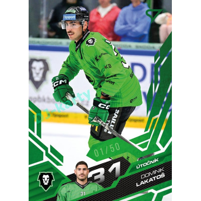 2025/26 Sportzoo ELH 1. serie #119 Dominik Lakatoš Emerald Green xx/50