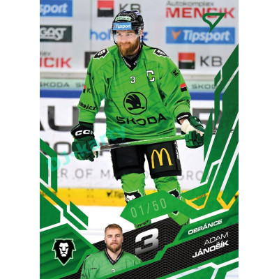 2025/26 Sportzoo ELH 1. serie #111 Adam Jánošík Emerald Green xx/50
