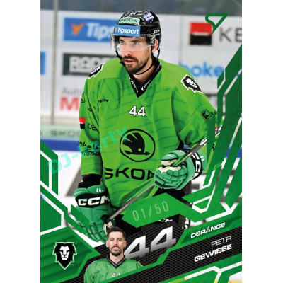 2025/26 Sportzoo ELH 1. serie #110 Petr Gewiese Emerald Green xx/50