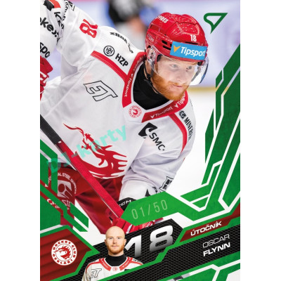 2025/26 Sportzoo ELH 1. serie #137 Oscar Flynn Emerald Green xx/50