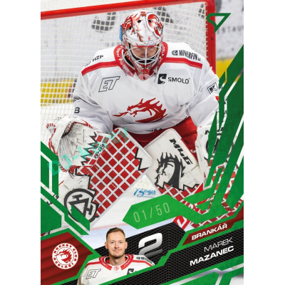 2025/26 Sportzoo ELH 1. serie #128 Marek Mazanec Emerald Green xx/50