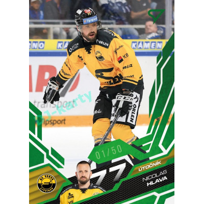 2025/26 Sportzoo ELH 1. serie #154 Nicolas Hlava Emerald Green xx/50