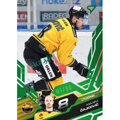2025/26 Sportzoo ELH 1. serie #153 Maxim Čajkovič Emerald Green xx/50