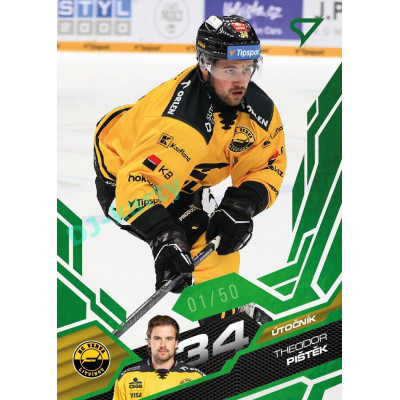 2025/26 Sportzoo ELH 1. serie #161 Theodor Pištěk Emerald Green xx/50