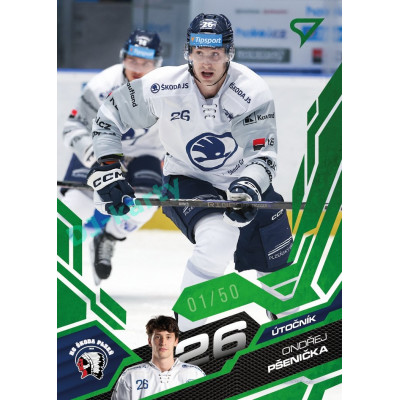 2025/26 Sportzoo ELH 1. serie #177 Ondřej Pšenička Emerald Green xx/50
