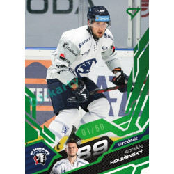 2025/26 Sportzoo ELH 1. serie #172 Adrián Holešinský Emerald Green xx/50