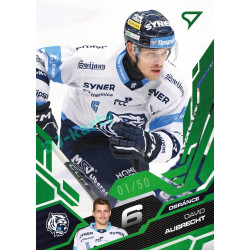 2025/26 Sportzoo ELH 1. serie #183 David Aubrecht Emerald Green xx/50