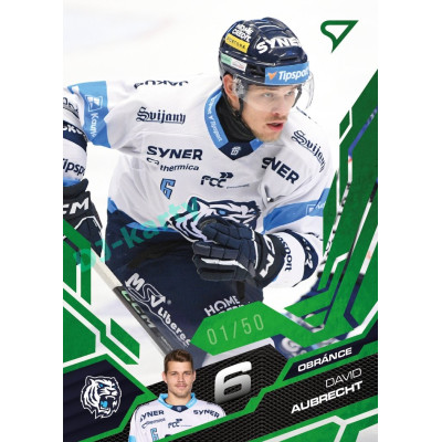 2025/26 Sportzoo ELH 1. serie #183 David Aubrecht Emerald Green xx/50