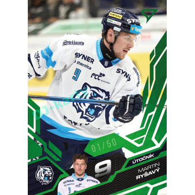 2025/26 Sportzoo ELH 1. serie #195 Martin Ryšavý Emerald Green xx/50