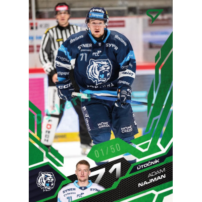 2025/26 Sportzoo ELH 1. serie #191 Adam Najman Emerald Green xx/50