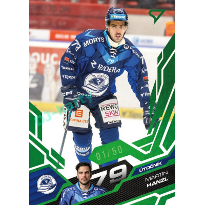 2025/26 Sportzoo ELH 1. serie #208 Martin Hanzl Emerald Green xx/50