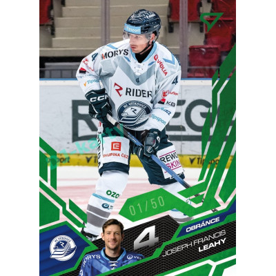 2025/26 Sportzoo ELH 1. serie #205 Joseph Francis Leahy Emerald Green xx/50