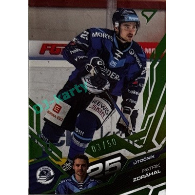 2025/26 Sportzoo ELH 1. serie #216 Patrik Zdráhal Emerald Green xx/50