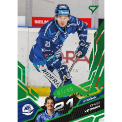 2025/26 Sportzoo ELH 1. serie #215 Chad Yetman Emerald Green xx/50