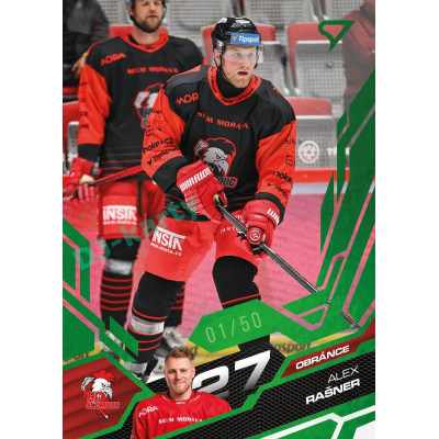 2025/26 Sportzoo ELH 1. serie #240 Alex Rašner Emerald Green xx/50
