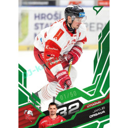 2025/26 Sportzoo ELH 1. serie #251 Jakub Orsava Emerald Green xx/50