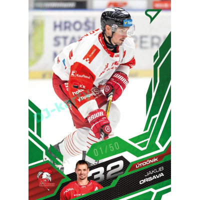 2025/26 Sportzoo ELH 1. serie #251 Jakub Orsava Emerald Green xx/50