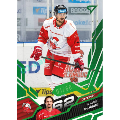 2025/26 Sportzoo ELH 1. serie #252 Karel Plášek Emerald Green xx/50