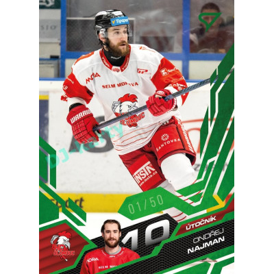 2025/26 Sportzoo ELH 1. serie #250 Ondřej Najman Emerald Green xx/50