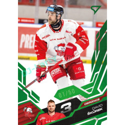2025/26 Sportzoo ELH 1. serie #242 David Škůrek Emerald Green xx/50