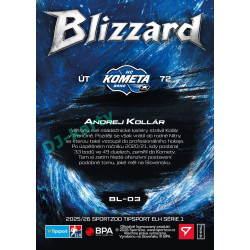 2025/26 Sportzoo ELH 1. serie #BL-03 Andrej Kollár Blizzard