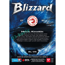 2025/26 Sportzoo ELH 1. serie #BL-25 Michal Kovařčík Blizzard