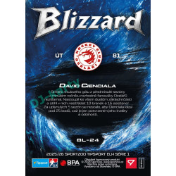 2025/26 Sportzoo ELH 1. serie #BL-24 David Cienciala Blizzard