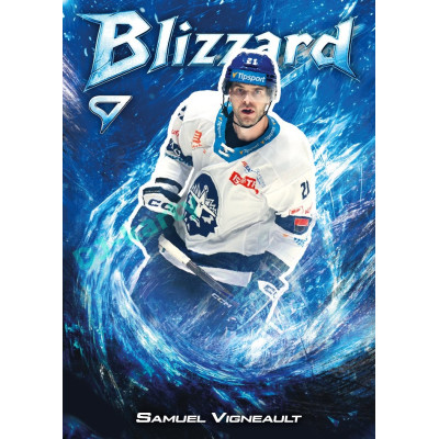 2025/26 Sportzoo ELH 1. serie #BL-42 Samuel Vigneault Blizzard