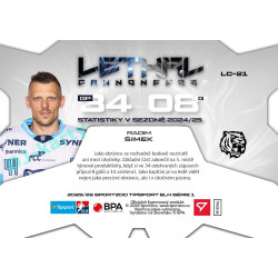 2025/26 Sportzoo ELH 1. serie #LC-21 Radim Šimek Lethal Cannoneers 
