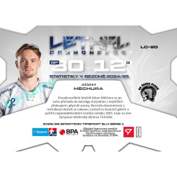 2025/26 Sportzoo ELH 1. serie #LC-20 Adam Měchura Lethal Cannoneers 
