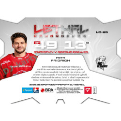 2025/26 Sportzoo ELH 1. serie #LC-26 Petr Fridrich Lethal Cannoneers 