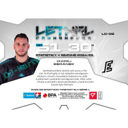 2025/26 Sportzoo ELH 1. serie #LC-09 Ondřej Beránek Lethal Cannoneers 