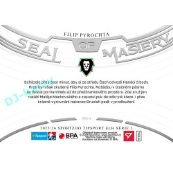 2025/26 Sportzoo ELH 1. serie #SM-4 Filip Pyrochta Seal of Mastery