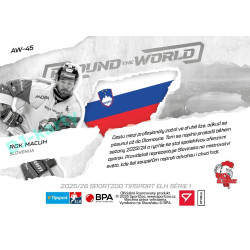 2025/26 Sportzoo ELH 1. serie #AW-45 Rok Macuh Around the World