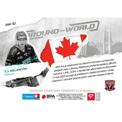 2025/26 Sportzoo ELH 1. serie #AW-10 T.J. Melancon Around the World