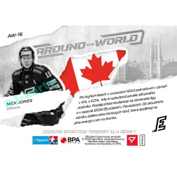 2025/26 Sportzoo ELH 1. serie #AW-16 Nick Jones Around the World