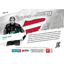 2025/26 Sportzoo ELH 1. serie #AW-14 Janis Jaks Around the World