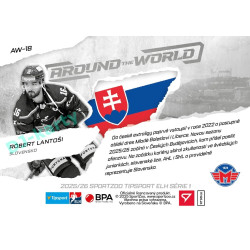2025/26 Sportzoo ELH 1. serie #AW-18 Róbert Lantoši Around the World