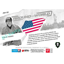 2025/26 Sportzoo ELH 1. serie #AW-22 Steve Moses Around the World