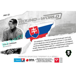 2025/26 Sportzoo ELH 1. serie #AW-21 Dávid Gríger Around the World